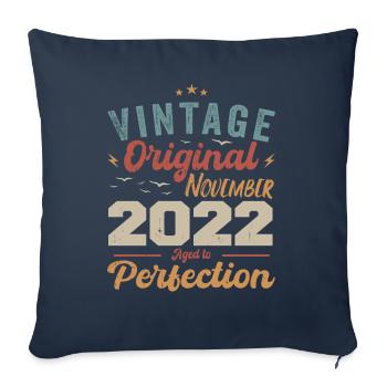 Legendary Since November 2022 - 2022 - Sofa pillowcase 17,3'' x 17,3'' (45 x 45 cm) - navy - Front