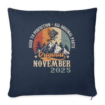 Legendär Seit November 2025 - 2025 - Sofakissenbezug 45 x 45 cm - Navy - Vorne