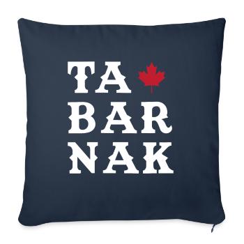 Tabarnak Je Me Barre Au Canada Feuille D'érable - Housse de coussin décorative 45 x 45 cm - bleu marine - Devant