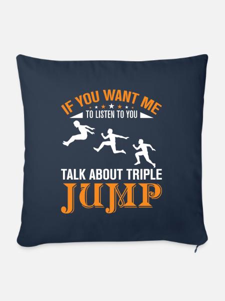 talk about Tripple Jump - Sofakissenbezug 45 x 45 cm - Navy