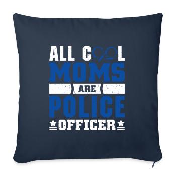 Polizei Polizist Polizeibeamte - Sofakissenbezug 45 x 45 cm - Navy - Vorne