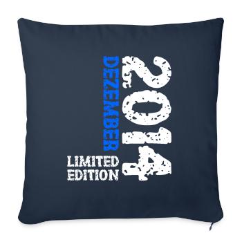 2014 décembre édition limitée 9e anniversaire Décoration - Housse de coussin décorative 45 x 45 cm - bleu marine - Devant