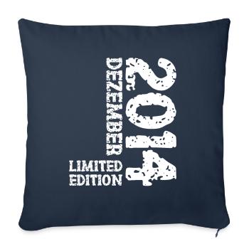 2014 Décembre Édition Limitée 9ème Anniversaire Décoration - Housse de coussin décorative 45 x 45 cm - bleu marine - Devant