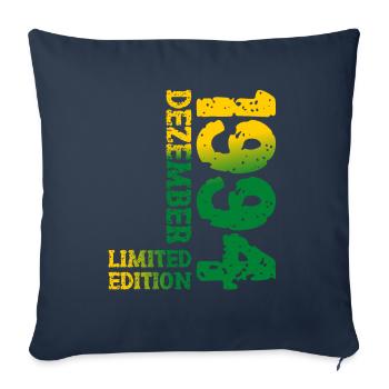 1994 December Limited Edition 29th Birthday Decoration - Sofa pillowcase 17,3'' x 17,3'' (45 x 45 cm) - navy - Front