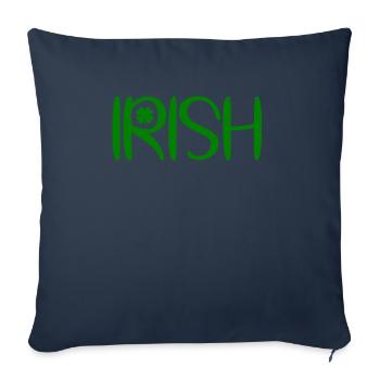 Accessoires de la Saint-Patrick Irlande Shamrock décoration - Housse de coussin décorative 45 x 45 cm - bleu marine - Devant