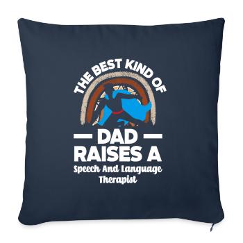 Speech therapist, speech therapist, speech therapist - Sofa pillowcase 17,3'' x 17,3'' (45 x 45 cm) - navy - Front