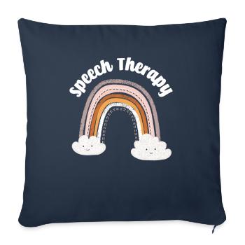 Speech therapist, speech therapist, speech therapist - Sofa pillowcase 17,3'' x 17,3'' (45 x 45 cm) - navy - Front
