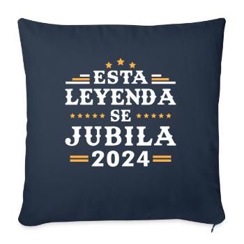 This legend retires 2024 - Sofa pillowcase 17,3'' x 17,3'' (45 x 45 cm) - navy - Front