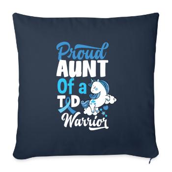 T1D Diabetes Typ 1 Diabetiker Geschenk - Sofakissenbezug 45 x 45 cm - Navy - Vorne