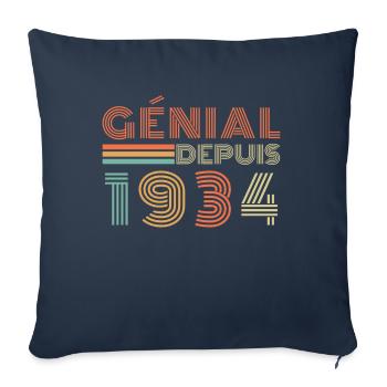 Awesome Since 1934 Retro Birthday Gift - Sofa pillowcase 17,3'' x 17,3'' (45 x 45 cm) - navy - Front