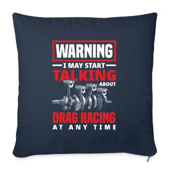 Funny Car Racing Car Racing Gift - Sofa pillowcase 17,3'' x 17,3'' (45 x 45 cm) - navy - Front
