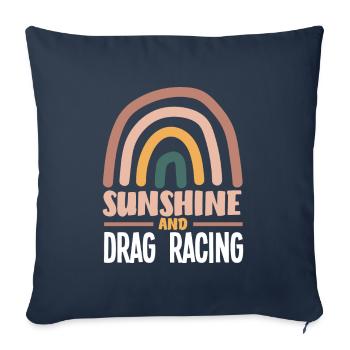 Funny Car Racing Car Racing Gift - Sofa pillowcase 17,3'' x 17,3'' (45 x 45 cm) - navy - Front