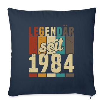 Legendary since 1984 - Sofa pillowcase 17,3'' x 17,3'' (45 x 45 cm) - navy - Front