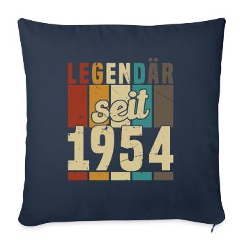 Legendary Since 1954 Vintage Birthday Gift - Sofa pillowcase 17,3'' x 17,3'' (45 x 45 cm) - navy - Front