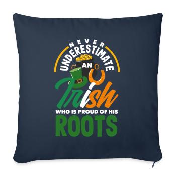Funny Irishman Ireland Gift - Sofa pillowcase 17,3'' x 17,3'' (45 x 45 cm) - navy - Front