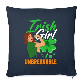 Funny Irishman Ireland Gift - Sofa pillowcase 17,3'' x 17,3'' (45 x 45 cm) - navy - Front