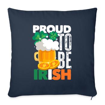 Funny Irishman Ireland Gift - Sofa pillowcase 17,3'' x 17,3'' (45 x 45 cm) - navy - Front