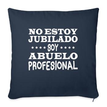 I'm not retired, I'm a professional grandfather - Sofa pillowcase 17,3'' x 17,3'' (45 x 45 cm) - navy - Front
