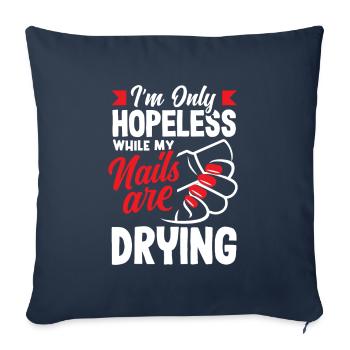 Soins de la peau Cosmétiques esthéticiennes - Housse de coussin décorative 45 x 45 cm - bleu marine - Devant