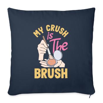 Soins de la peau Cosmétiques esthéticiennes - Housse de coussin décorative 45 x 45 cm - bleu marine - Devant