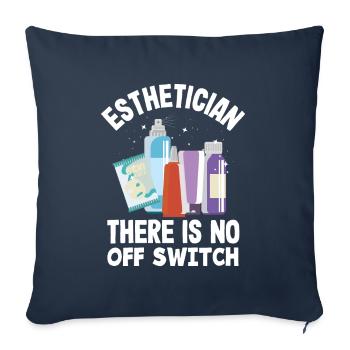 Soins de la peau Esthéticienne Cosmétiques - Housse de coussin décorative 45 x 45 cm - bleu marine - Devant