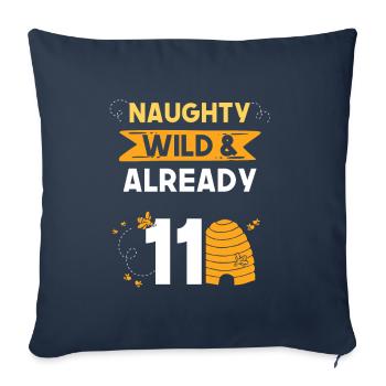 11 Jahre Geburtstag Junge Mädchen Imker Biene - Sofakissenbezug 45 x 45 cm - Navy - Vorne
