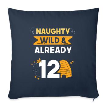 12 Jahre Geburtstag Junge Mädchen Imker Biene - Sofakissenbezug 45 x 45 cm - Navy - Vorne