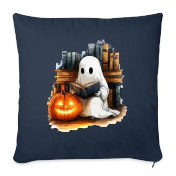Cadeau d’Halloween Femmes Hommes Enfants Décoration - Housse de coussin décorative 45 x 45 cm - bleu marine - Devant