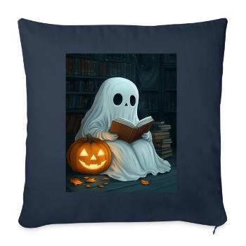 Cadeau d’Halloween Femmes Hommes Enfants Décoration - Housse de coussin décorative 45 x 45 cm - bleu marine - Devant