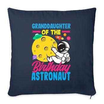 Children's Birthday Astronaut Family Members - Sofa pillowcase 17,3'' x 17,3'' (45 x 45 cm) - navy - Front