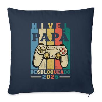 Dad 2025 Internship Funny Future Dad - Sofa pillowcase 17,3'' x 17,3'' (45 x 45 cm) - navy - Front