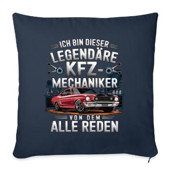 Je suis ce mécanicien automobile légendaire - Housse de coussin décorative 45 x 45 cm - bleu marine - Devant