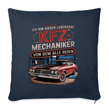 Je suis ce mécanicien automobile légendaire - Housse de coussin décorative 45 x 45 cm - bleu marine - Devant