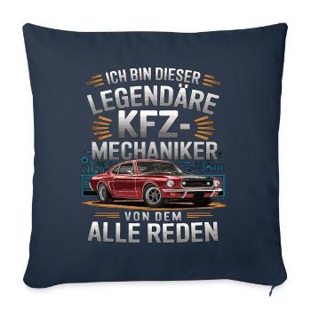 Je suis ce mécanicien automobile légendaire - Housse de coussin décorative 45 x 45 cm - bleu marine - Devant