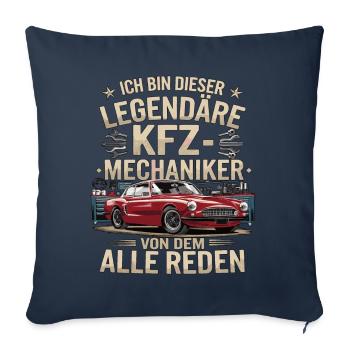 Je suis ce mécanicien automobile légendaire - Housse de coussin décorative 45 x 45 cm - bleu marine - Devant