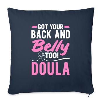 Doula Gift Doula Doulas - Sofa pillowcase 17,3'' x 17,3'' (45 x 45 cm) - navy - Front