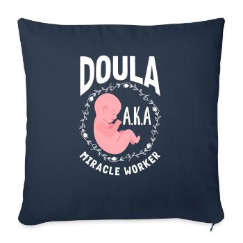 Doula Gift Doula Doulas - Sofa pillowcase 17,3'' x 17,3'' (45 x 45 cm) - navy - Front
