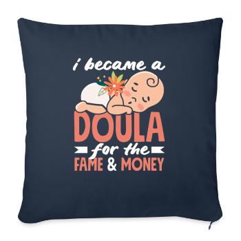 Doula Gift Doula Doulas - Sofa pillowcase 17,3'' x 17,3'' (45 x 45 cm) - navy - Front