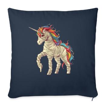 Unicorn Mummy Zombie Women Girls Kids - Sofa pillowcase 17,3'' x 17,3'' (45 x 45 cm) - navy - Front