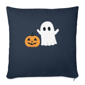 Cadeau d’Halloween Femmes Hommes Enfants Décoration - Housse de coussin décorative 45 x 45 cm - bleu marine - Devant