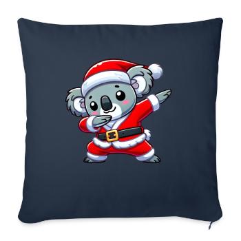 Weihnachten Koala Santa Lustig Koala Liebhaber - Sofakissenbezug 45 x 45 cm - Navy - Vorne