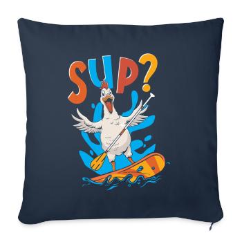 Racing SUP Accessoires Allround Chicken Sup - Housse de coussin décorative 45 x 45 cm - bleu marine - Devant