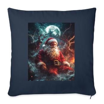 Weihnachtsmann Frauen Männer Kinder Weihnachten - Sofakissenbezug 45 x 45 cm - Navy - Vorne