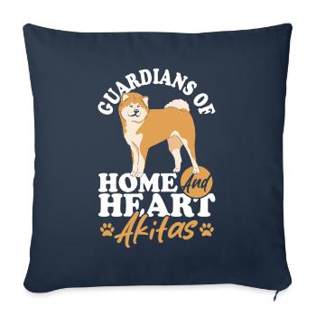 Akita Shepherd Vintage-Geschenk Mama Hund Mutter - Sofakissenbezug 45 x 45 cm - Navy - Vorne