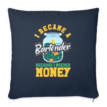 Funny Bartender Saying Bartender Gift - Sofa pillowcase 17,3'' x 17,3'' (45 x 45 cm) - navy - Front