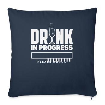 Funny Bartender Saying Bartender Gift - Sofa pillowcase 17,3'' x 17,3'' (45 x 45 cm) - navy - Front