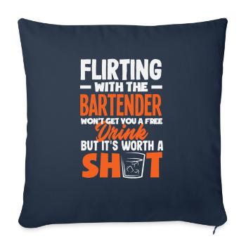 Funny Bartender Saying Bartender Gift - Sofa pillowcase 17,3'' x 17,3'' (45 x 45 cm) - navy - Front