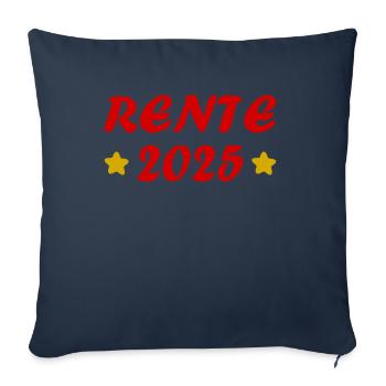 Pension 2025 Cadeau Pension 2025 Retraite Papy Mamie - Housse de coussin décorative 45 x 45 cm - bleu marine - Devant
