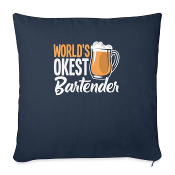 Funny Bartender Saying Bartender Gift - Sofa pillowcase 17,3'' x 17,3'' (45 x 45 cm) - navy - Front