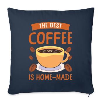 The best coffee is homemade barista - Sofa pillowcase 17,3'' x 17,3'' (45 x 45 cm) - navy - Front